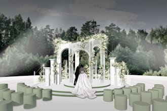make a sketch and design for the event
