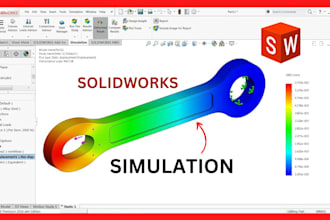create 3d model and any kind of simulation using solidworks