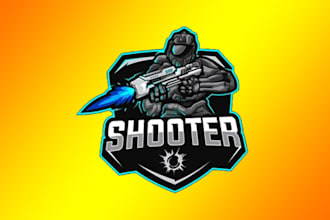 create your creative shooter logo within 12 hours