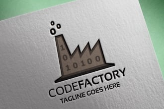 design manufacture, investor, legal, startup, property logo
