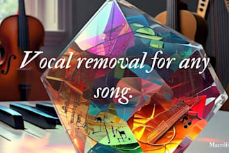 remove the voices from any song, convert to karaoke