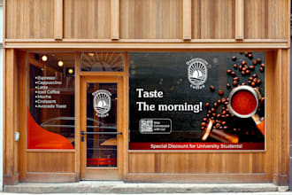 design a window sticker, window decals