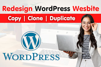 copy, clone, duplicate, redesign wordpress website, responsive website design