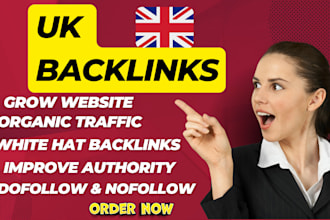 build high quality UK backlinks, google ranking by dofollow manual link building