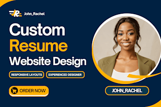 personal portfolio website, wordpress resume website, portfolio design