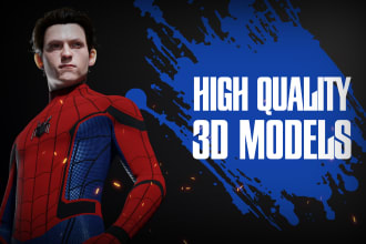 make high quality 3d models for vrchat, games, and animation