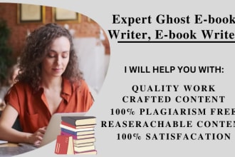 be your  professional ghost ebook writer