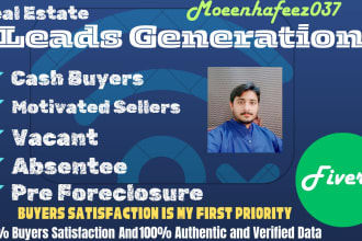 provide real estate leads sellers buyers vacant off market
