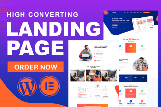 do 3x converting wordpress landing page design in 24 hours