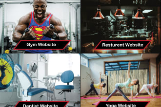 build gym, yoga, restaurant, dentist website using kadence and gutenberg