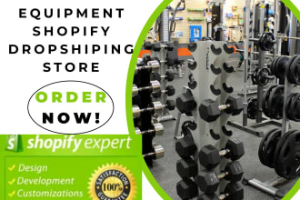 build professional shopify store for gym and fitness