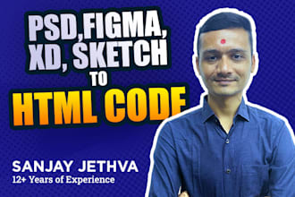 convert psd to responsive html