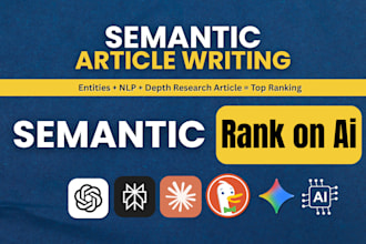 do semantic SEO article writing and blog posts using entities nlp