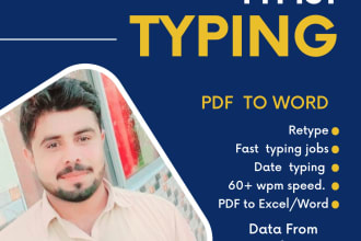 typing job of 100 pages within 24 hours, your pro typist
