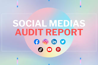 perform a social media audit with report