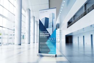 design roll up banner, billboard ads retractable banner