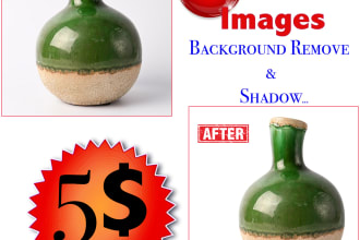 do image background removal and natural shadow super fast delivery