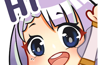 draw chibi and emote illustration
