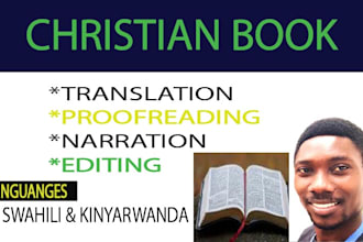 be your christian book translator proofreader and narrator
