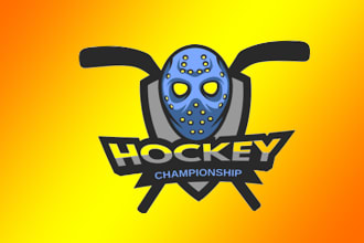 design different goalie mask hockey logo with unlimited revision
