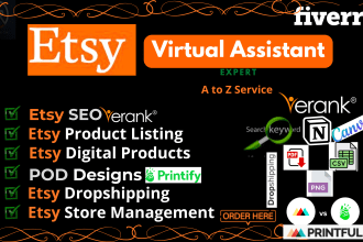 etsy SEO listing, etsy product listing, etsy store setup, etsy virtual assistant