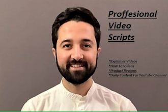 do video script writing for youtube