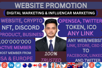 promote and advertise website,ico,token,discord,crypto,nft,product, and any link