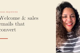 write your welcome sequence or sales funnel emails that convert