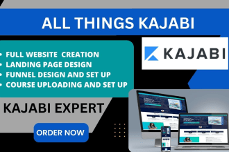 design kajabi website, set up kajabi online course