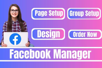 setup and manage facebook business page or fb group