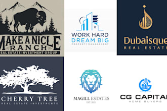 design real estate construction house logo for your business