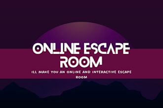 create you an amazing online escape room