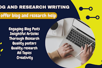 write captivating research articles and blogs