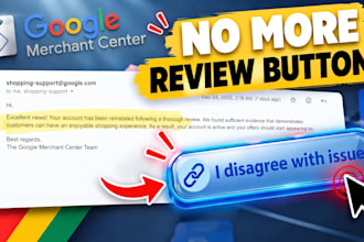 fix google merchant center suspension, fix misrepresentation