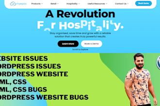 fix HTML CSS issues and wordpress responsive bugs