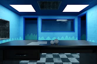 model props and rooms for your horror game