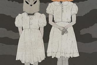 create finished mystical graphic illustrations