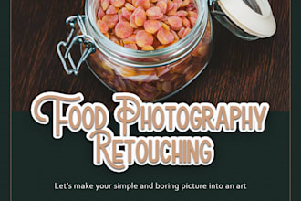 do professional food photography images editing