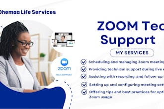 be zoom virtual assistant or zoom tech support