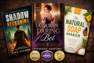 design professional book cover and KDP ebook cover