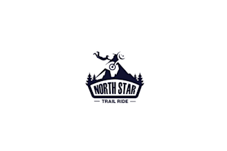 design progressive illustrate super north star trail ride logo