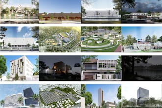 render realistic exterior for  your project