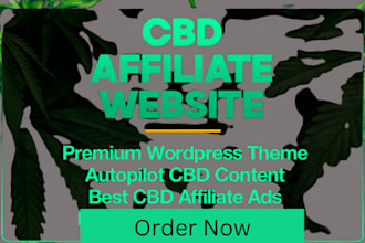 develop autopilot cbd marijuana site for passive income