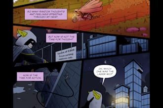 write a comic script