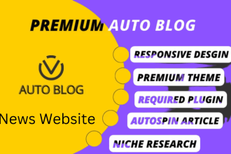 develop automated news website for passive income