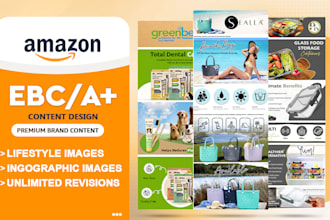 create stunning amazon a plus content, ebc, and infographic images