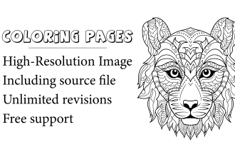 create animal coloring book pages for amazon KDP