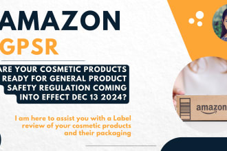 review label or packaging legal texts on cosmetics amazon