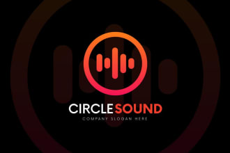 design unique music, radio, singing logo