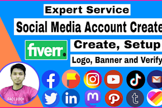 create social media accounts for USA business